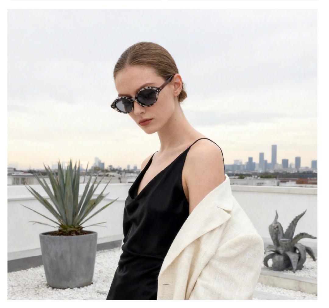 Alloio sunglasses, classic floral cat-eye oval glasses for women, with UV400 protection—ideal for parties, street photography, and outdoor activities.