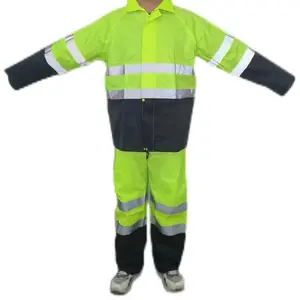 Rain Gear with Pant High Visibility Reflective Safety Jacket and pants Set for Outdoor Use Waterproof Raincoat Rainy Days