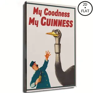 My Goodness My Guinness Canvas Print - Irish Pub Art,Bar Decor,Art Poster wall art set