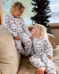 Merryreindeer Holiday Grove-Family Matching Christmas Cardigan Pajamas 2025