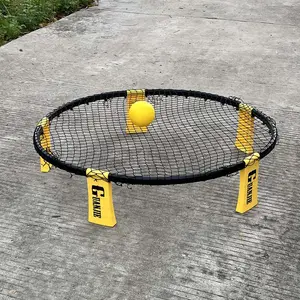 [Mini Volleyball Set] Portable Mini Volleyball Set - Durable ABS Spike Ball for Outdoor Fun - Beach & Backyard Games