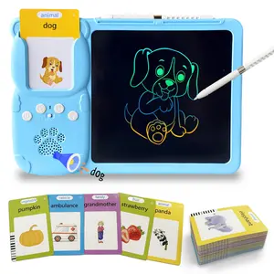 Talking with LCD Writing Tablet, 1 Set 224 Words Early Education Device, 2 in 1 Reading & Writing Toy, Educational Toy for Boys & Girls, Talking Flash Cards