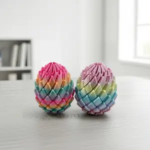 3D printing integrated forming slime dragon egg, colorful dragon ball, decompression toy, both adults and children can play, two colors for you to choose, you can watch the operation video.