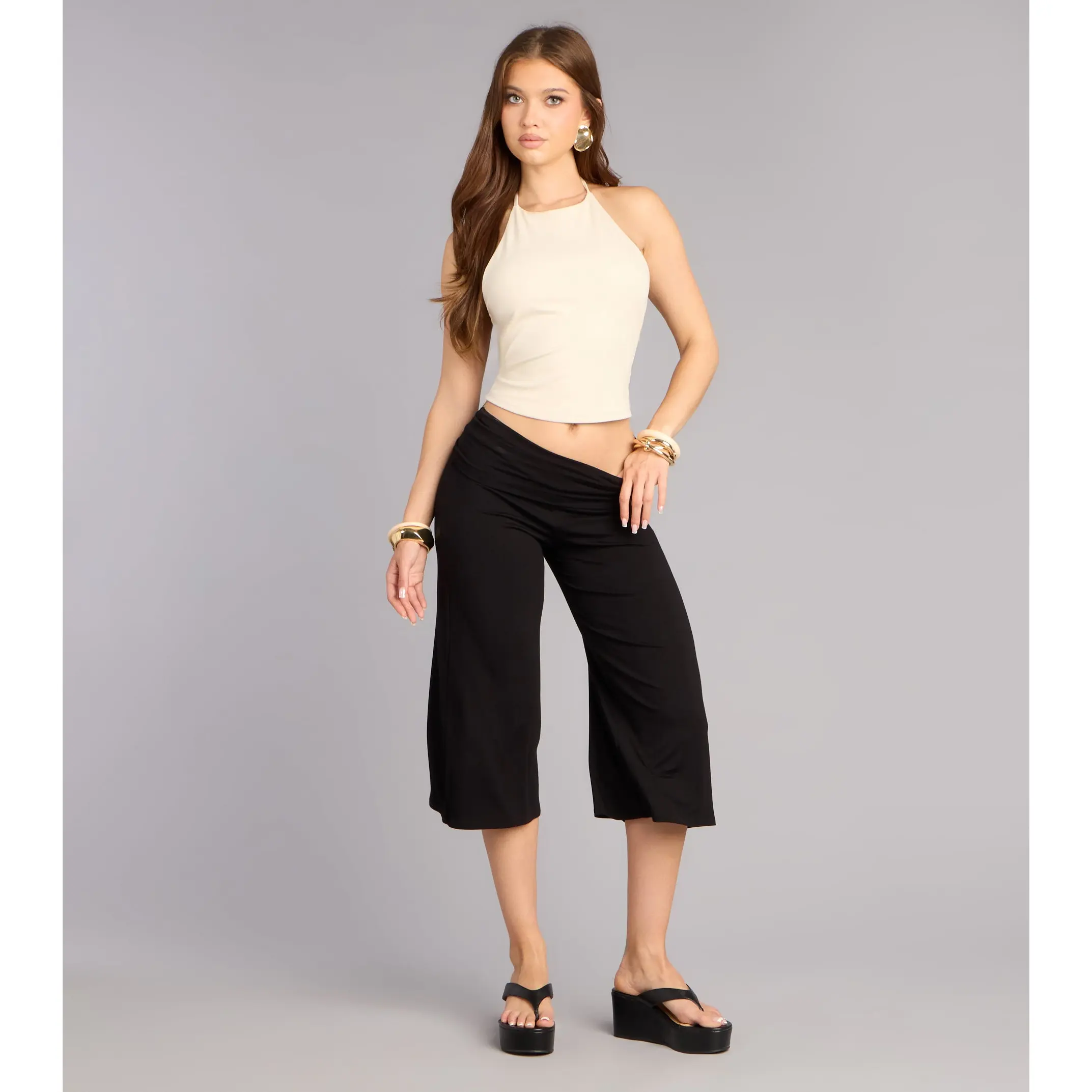 Effortlessly Cool Knit Gaucho Pants Effortlessly Cool Knit Gaucho Pants