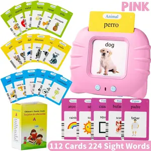 Educational Talking Flash Cards for Toddlers 224 Sight Words Montessori Style Toys Support Speech Therapy & Sensory Play for Kids 3-12 Years Old