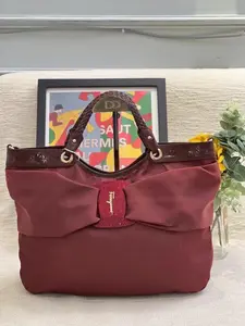 Pre-owned salvatoreferragamo Leather Shoulder Bags Preloved Ferragamo Bag 23x26cm 2834