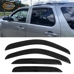 Fits 07-14 Chevy Tahoe GMC Yukon Window Visors Rain Sun Guard Vent 4Pc Set
