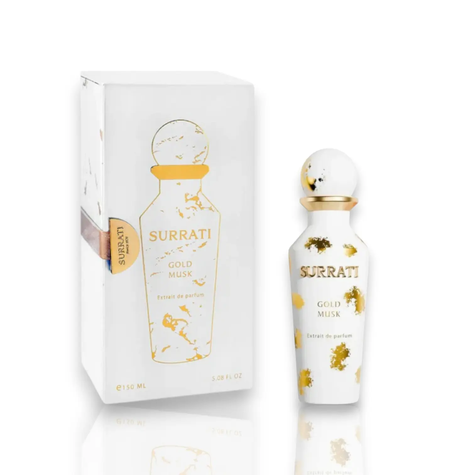 Surrati | Gold Musk | Unisex Fragrance | 150 ML | Extrait De Parfum | Caramel - Fruits & Musk