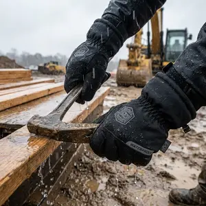 Cold Weather Work Gloves - Touchscreen Capable Snag & Water Resistant Protective Handwear with Secure Fit Removable Spring Clip for Outdoor Winter Activities Mechanix Wear X-Large Covert