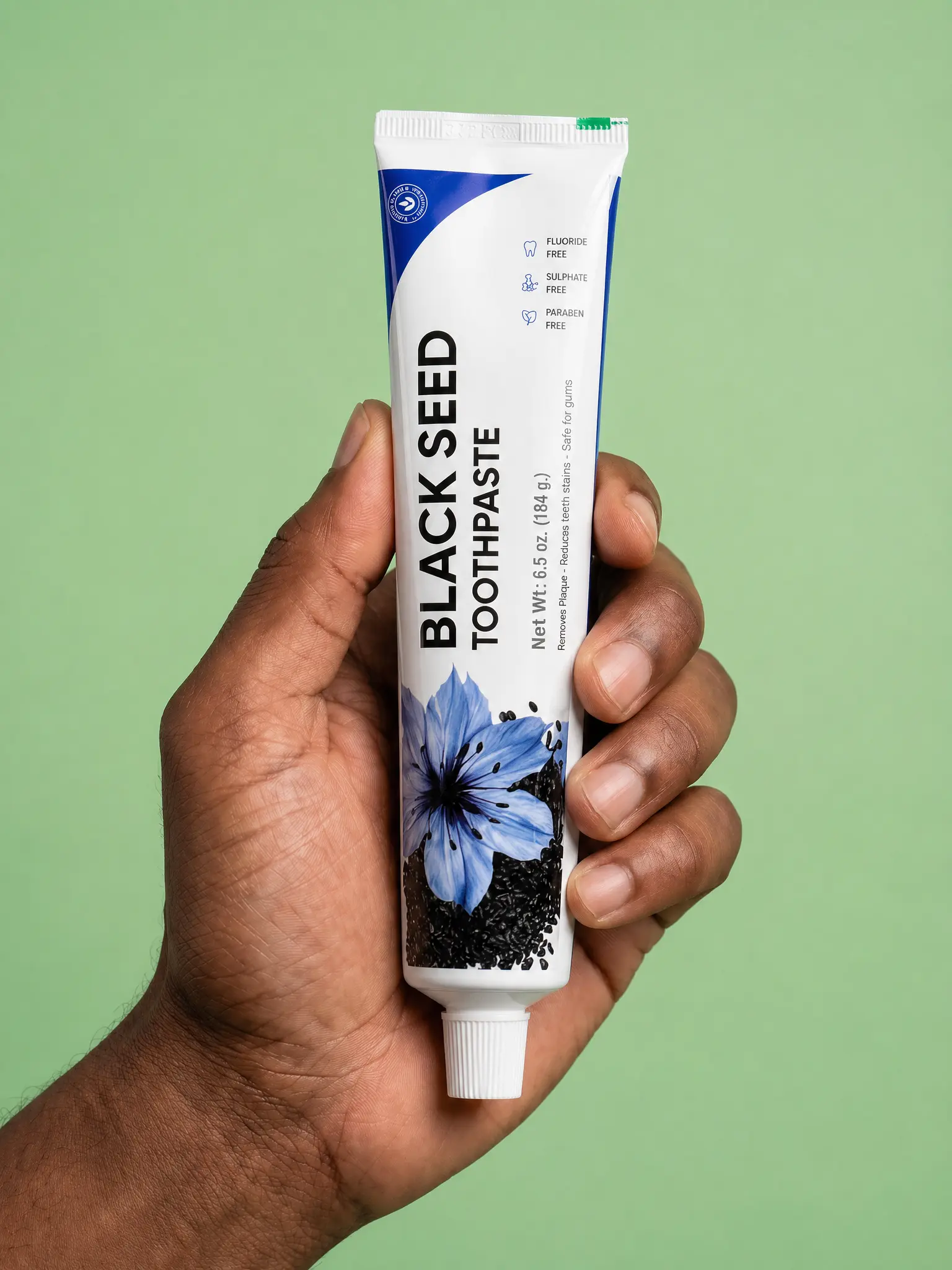 Herbal Black Seed Toothpaste, Oral Care Product with Green Tea Infusion