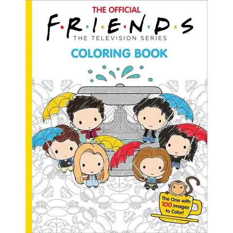 The Official Friends Coloring Book - The One with 100 Images to Color - Paperback