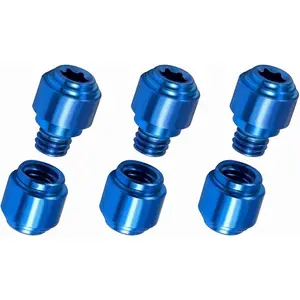 3pcs Thumb Studs, Titanium Screws Replacement Thumb Studs Pocket Blade Screws for 535 Bugout, Blue