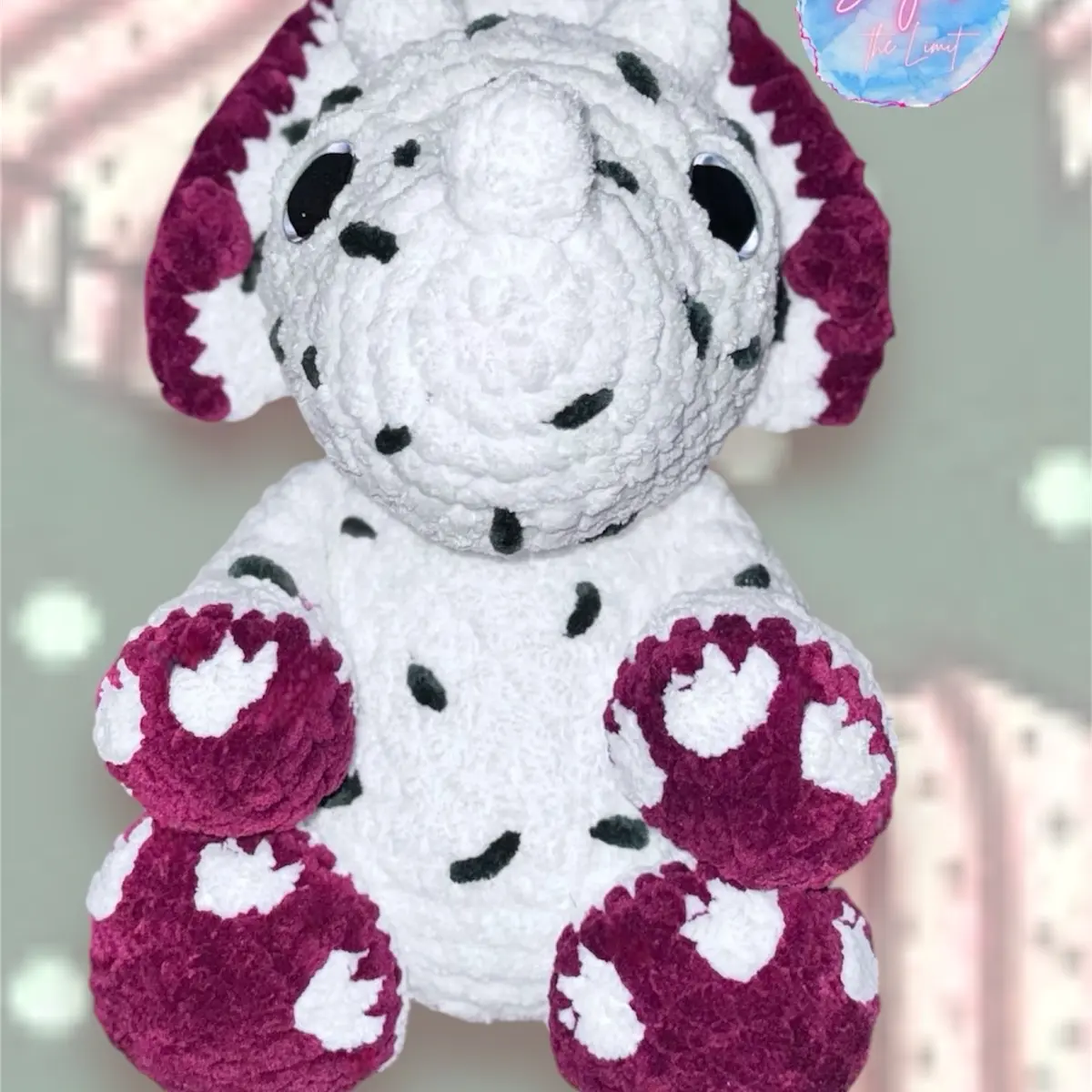 Christmas Tree Inspired Triceratops Plushie - Soft and Cozy Toy for All Ages