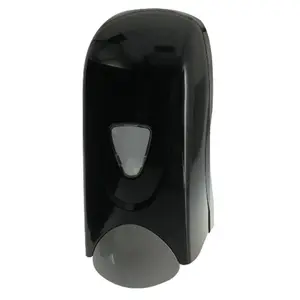 212 MAIN Bathroom Automatic Soap Dispenser, 1000ml Impact Foam-Eeze Bulk Model, Compact Modern Smooth-Finish Design, with Refill Bottle - Black/Gray