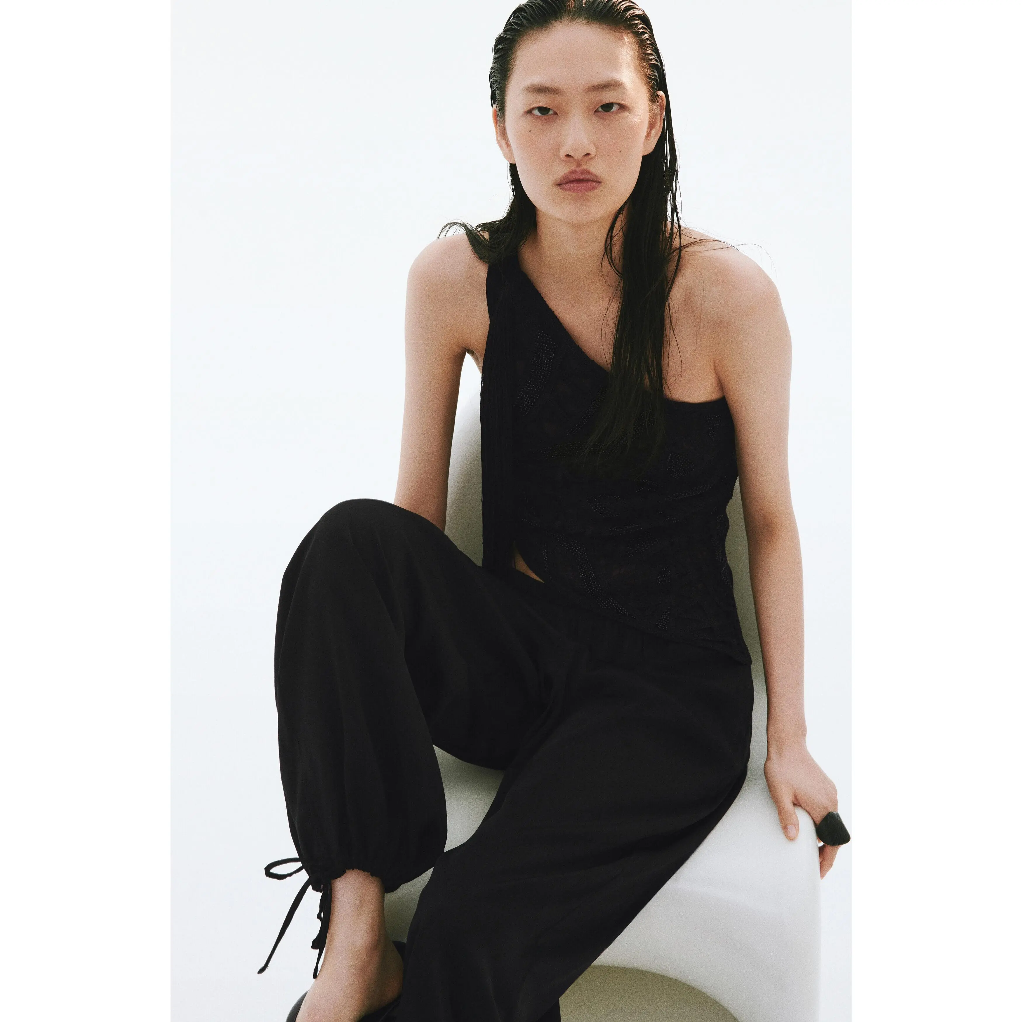 H&M Drawstring-detail balloon trousers H&M Drawstring-detail balloon trousers