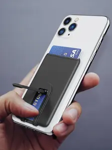 Sticky Phone Bank Credit Card Holders Men Women Magic Wallets Silicone Compatible Thin Wallet for Iphone Android Slim Cardholder Case for Men Women,Daily Use