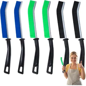 6-Pack Hard Bristle Crevice Cleaning Brush, Best Tool for Cleaning Grout, Gaps, and Sink, Home Cleaning Essentials, Crevice Cleaning Tool for Kitchen and Household Use