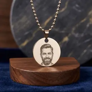 Custom Engrave Stainless Steel Dog Tag Pendant Customized Necklace for Men Women Personalized Jewelry Gift