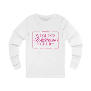 Pink Stork Wellness Club Unisex Long Sleeve T Shirt | Ring-Spun Cotton