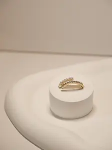 Japanese and Korean double pearl ring female ins Internet celebrity cold wind Japanese light luxury fashion personality index finger ring Fashion Rings