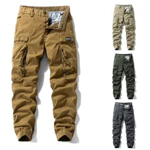 Men’s Washed Finish Cargo Jogger Pants, Cargo Pants with Multiple Pockets, Zipper Closure, Durable, Breathable, Skin-Friendly, Lightweight, Versatile for Everyday Outdoor Wear (Available in Multiple Colors)