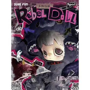 MM  400% Rebel Doll Series Blind Box| 6+1 Hidden| Dark, sweet and cool style PAP Toys