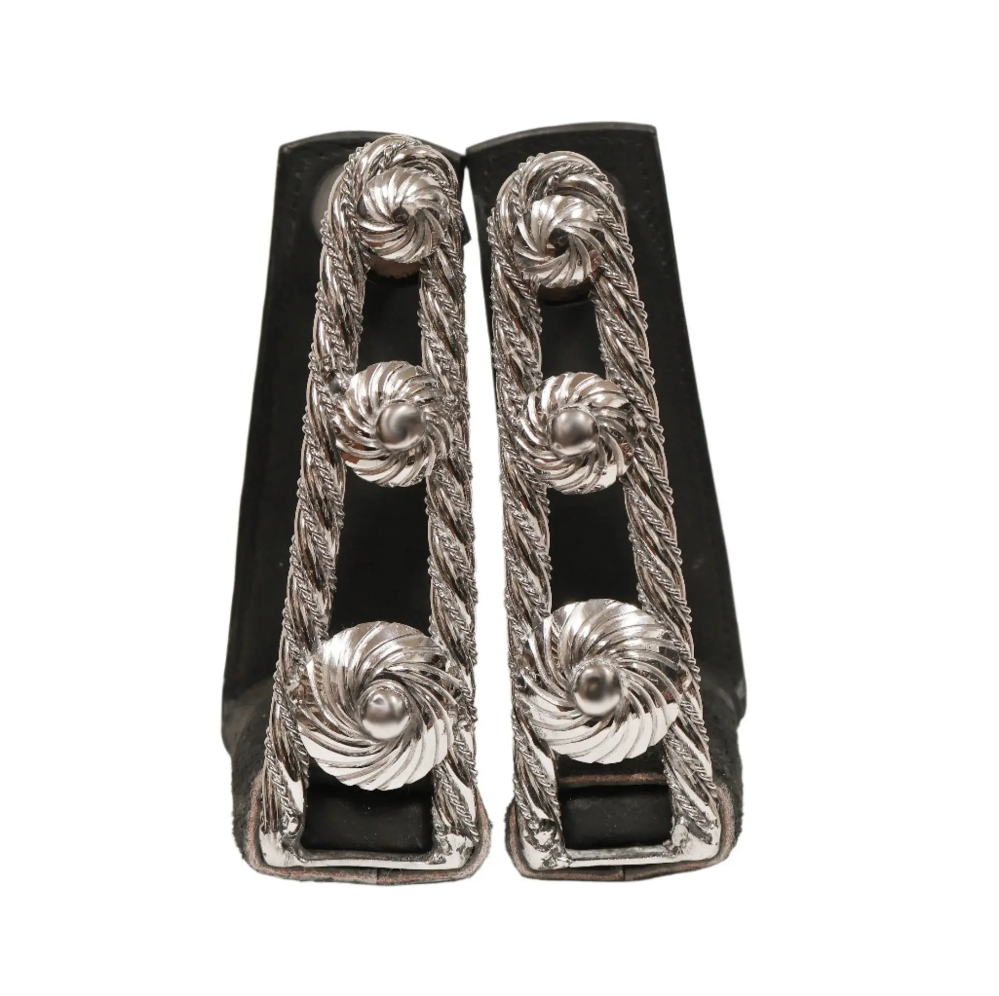Charro Stainless Steel Estribos Saddle Stirrups Torcidos