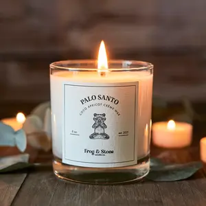 Palo Santo Candle Decor Coconut Glass Freshener