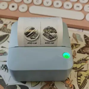 Portable Mini Printer, 1 Set USB Rechargeable Wireless Thermal Printer with Print Paper, Portable Photo Printer for Home, Office & School, Thermal Label Maker