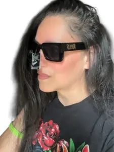 OG Gangster Hardcore Sunglasses Unisex Dark UV Protection Lenses with Bold Locs Logo for Any Occasion