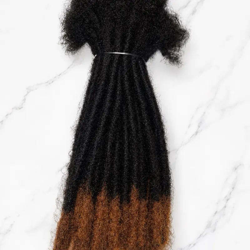 10-Inch Heat Resistant Dreadlocks Extensions, 100% Natural Hair, 20 Pieces nutural Hair Extension Accessory