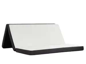 FurniChic Haven - Portable Tri-Fold Memory Foam Mattress with Removable Cover, Available in Multiple Sizes for Easy Storage and Transportation