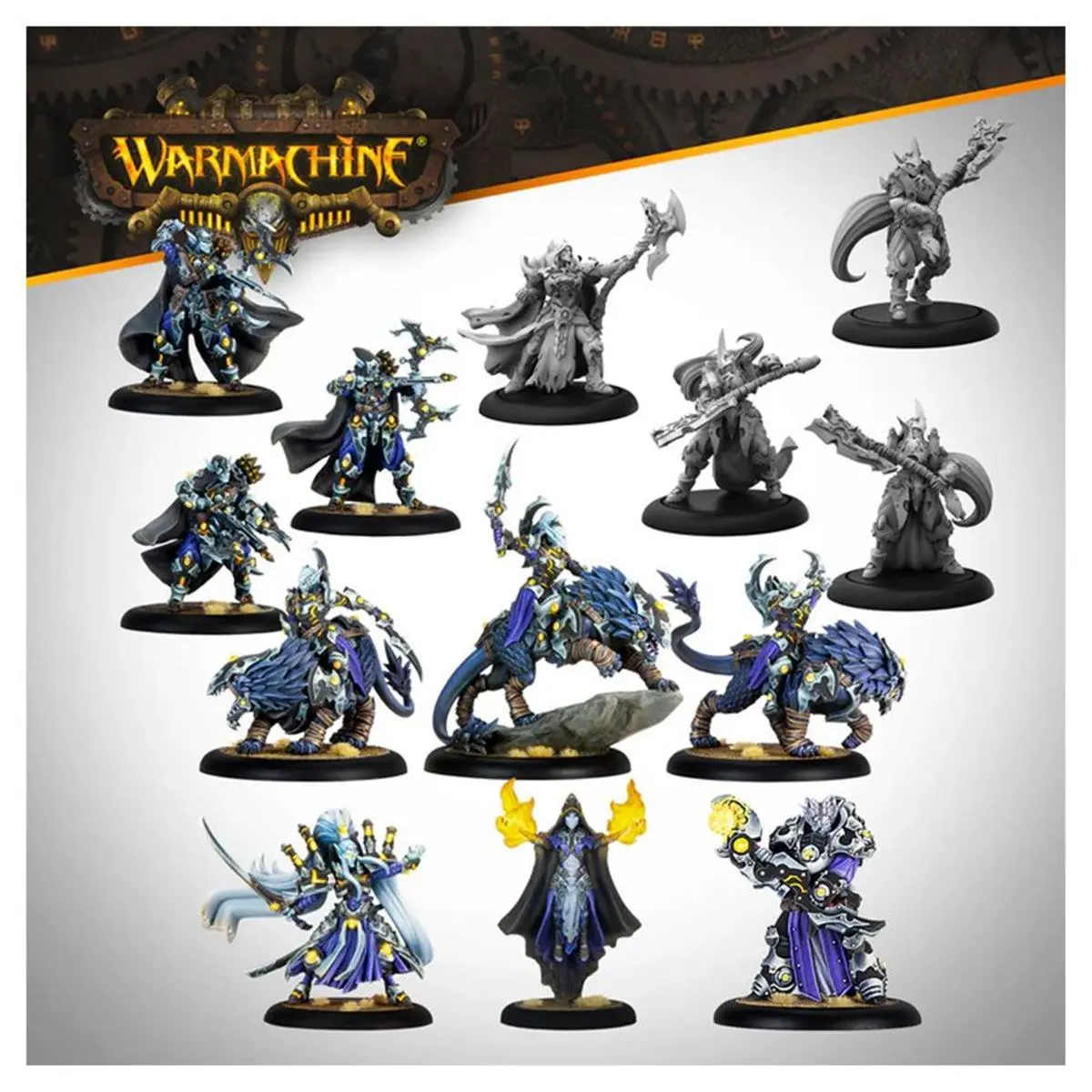 212 MAIN Steamforged Games Warmachine - Dusk House Kallyss Auxiliary Expansion Miniature Set, Dark Fantasy Expansion Pack