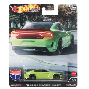 2022 Hot Wheels Premium: '20 Dodge Charger Hellcat | Car Culture | American Scene 4/5 (Lime Green) *RARE*