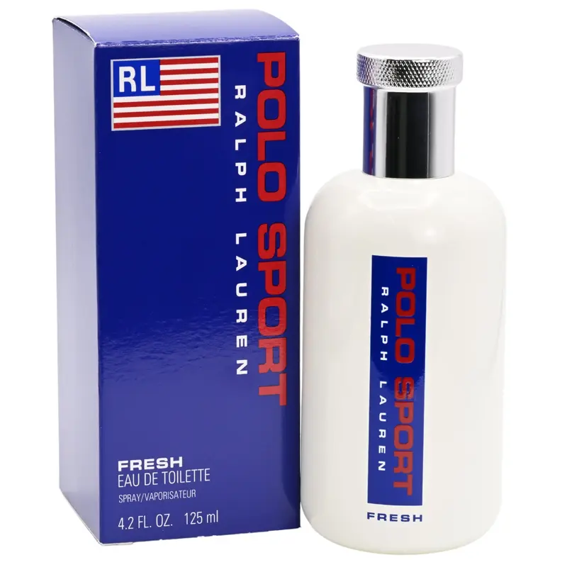 Ralph Lauren Polo Sport Fresh Men's Eau de Toilette Spray (4.2 fl oz) - Men's Colognes, EDT Perfume, Sporty Crisp Citrus Woods Scent with Mandarin Sage, Herbal, Mint, Cedarwood, Lavender Notes, Gym-Ready Fresh Boost, Gym-to-Office Fit, Boyfriend Gift