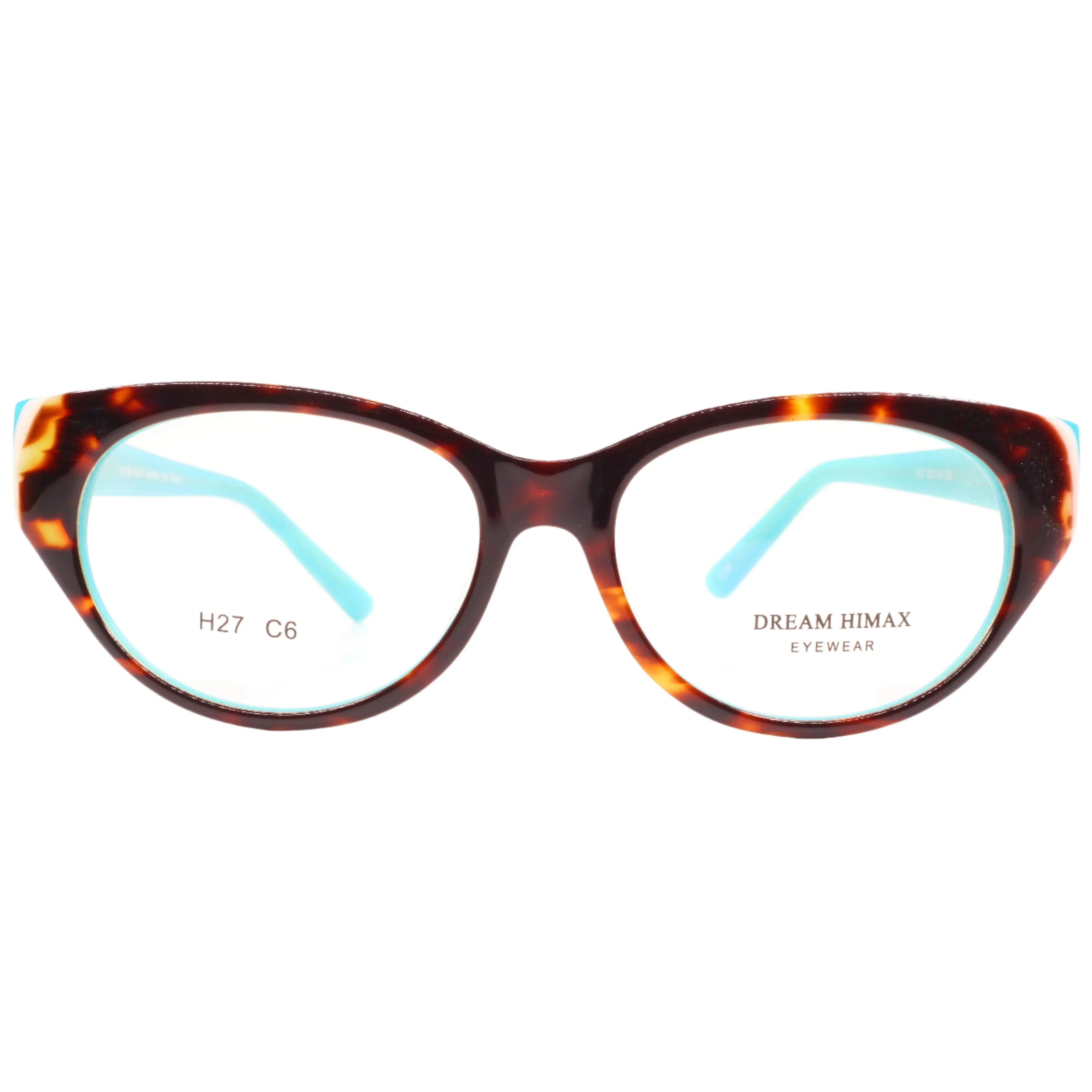 Dream Himax H27 Havana Brown Turquoise Designer Italy Eyeglasses -Wo