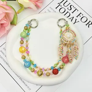 Dreamcatcher Style Bag Charm,Delicate Handbag Pendant Accessory for Women,Detachable,Pretty Easter Basket Gift for Girls & Women,Ideal Birthday Gift