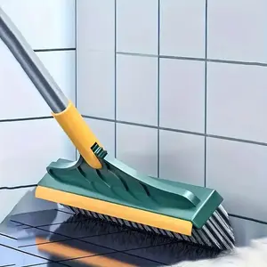 Hotel Bathroom Floor Brush, Stiff Bristles, Long Handle Design, Ideal Versatile Cleaning Tool for Deep Cleaning Bathtub and Tiles, No Corner Left Uncleaned
