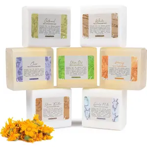 Melt and Pour Soap Base Sampler (7 lbs) | Assortment of 7 Bases (1lb ea) | Clear, White, Goats Milk, Shea Butter, Oatmeal, Honey, Olive Oil | Glycerin Soap Making Supplies
