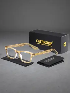 Fashion Prescription Glasses Frames Individual Square Frame CP Temple Tips One-Piece Construction Elegant Simple Punk Style Unisex Ideal for Daily Casual Driving Outing Music Festival Gathering Seaside Wedding Street Photography