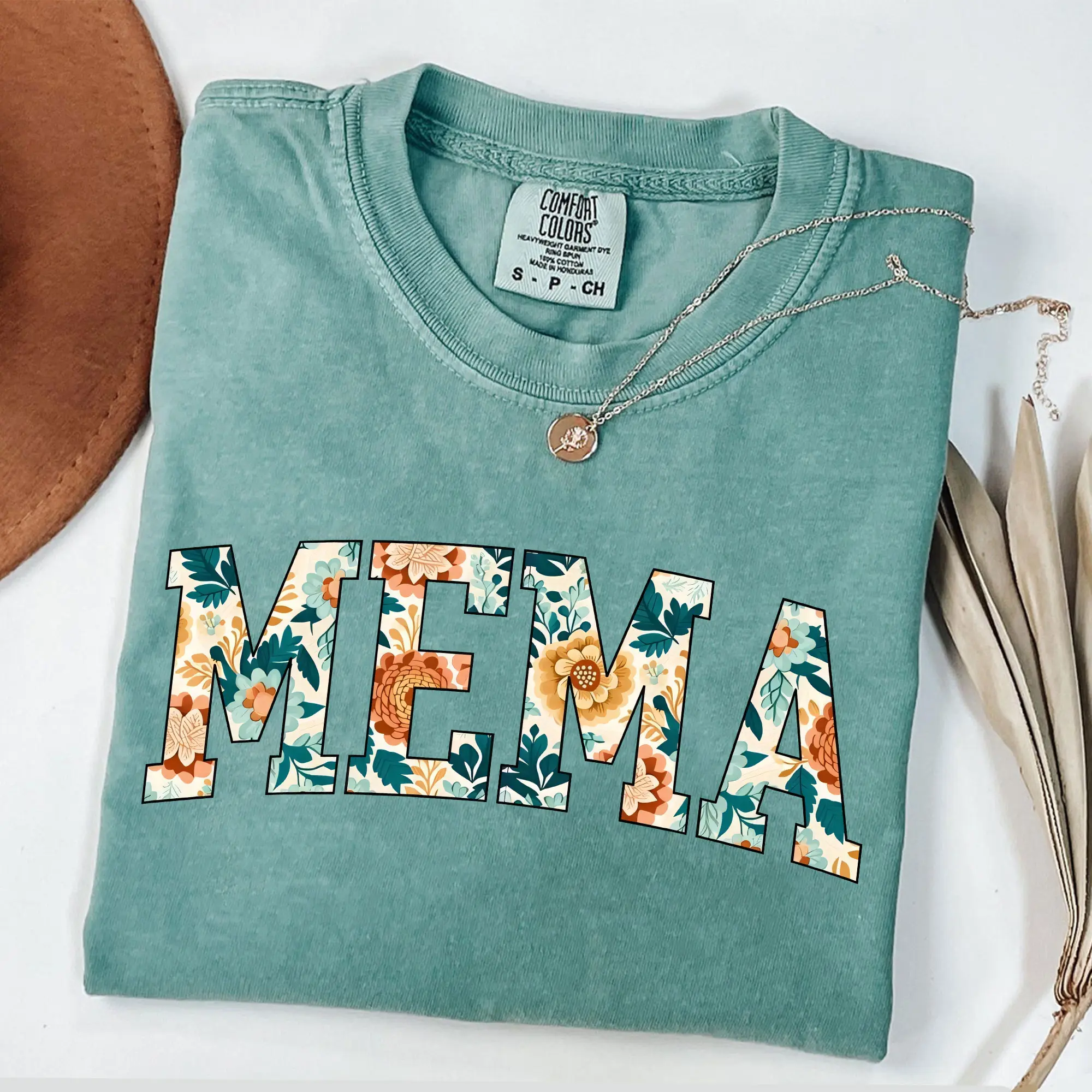 Comfort Colors Mema Shirt, Mema Floral Shirt, Comfort Colors Shirt