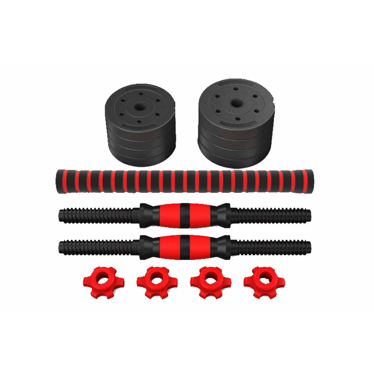 Adjustable and Removable Rubber-Coated Cement for Household Fitness Dumbbells
