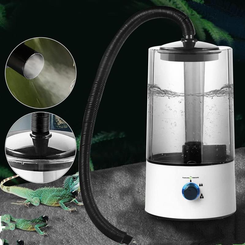 Reptile Humidifier 4L Pet Humidifier Reptile Fogger with Tube, Mist Humidifier for Pet, Humidifier Machine Fogger Humidifier for Reptile Amphibians Herps Snakes Turtles
