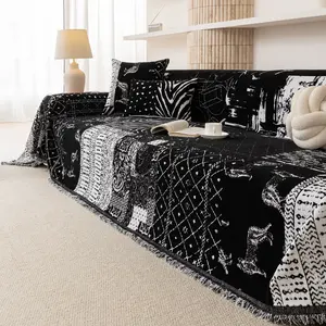 Viral! Bohemian Vintage Chenille Sofa Throw | Ultra-Soft Pad Pet-Friendly (Cat-Scratch Resistant!) | Stain-Proof Multi Colors/Sizes | All-Season Home Decor (Living/Bedroom/Office) Sofa Slipcover