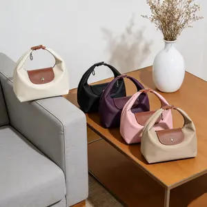 Fashion Crescent Bag, Lightweight Durable Nylon Handbag, Adjustable Strap Crossbody Shoulder Satchel, Everyday Versatile Use, Multiple Colors.The top choice for Mother’s Day Gift