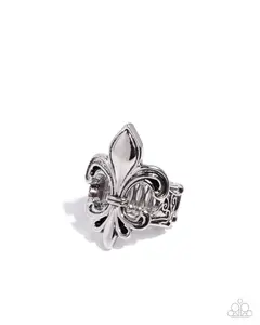 Fleur de Lis - Silver Ring - Paparazzi