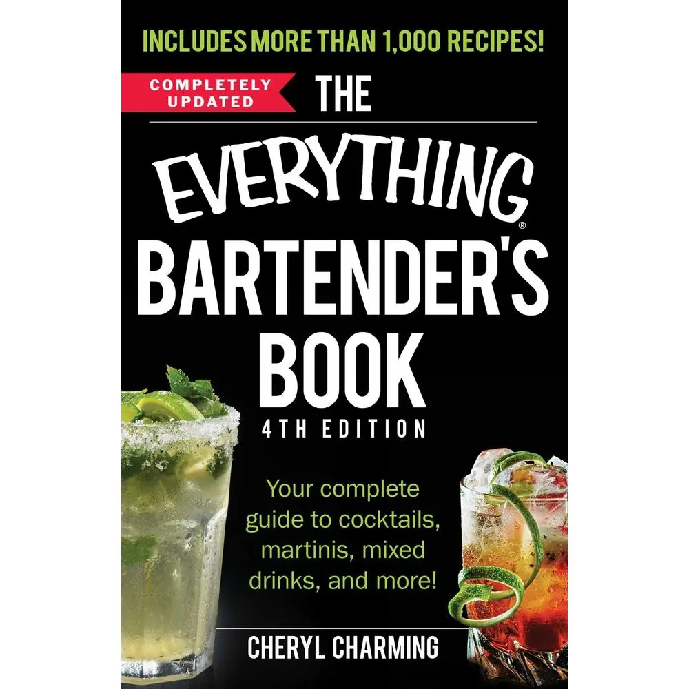 USED Book - The Everything Bartender's Book: Your Complete Guide to Cocktails, Martinis, Mixed Drinks, and More! by Charming, Cheryl (Paperback) - english