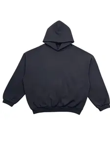 Oversized Fleece Hoodie fw24 Black--Black with white letters  Menswear Long Sleeve tops Casual Soft & Cozy Tops fits hoodies for men