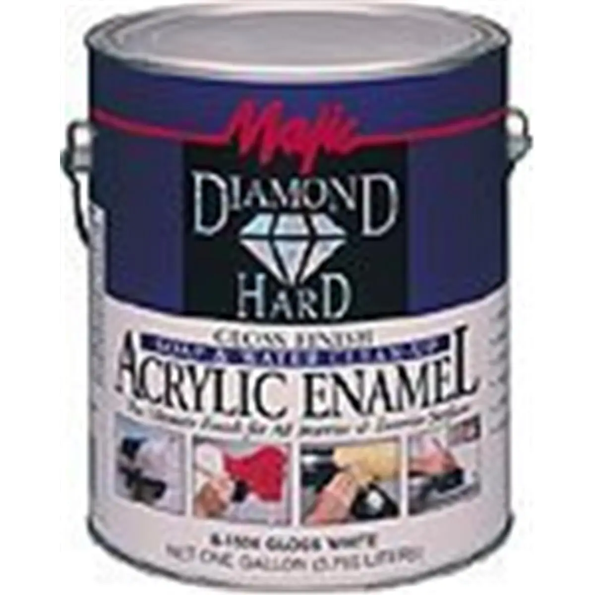 212 MAIN Diamondhard Acrylic Enamel Exterior Wall Paint (1 Gal Gloss Dark Brown, Model 8-1502-1) - Water-Based, Durable Acrylic Finish, Smooth Coat, Superior Adhesion, Long-Lasting Color Retention, Rust Inhibitor, Home Improvement Building Supply, 1 Gallo