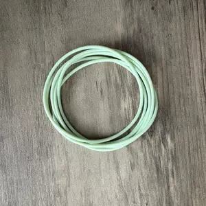 Women’s  Silicone Jelly Bracelets Sage 7.5"